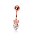 Crown Heart Belly Piercing BP-1967